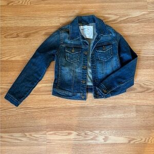 GAP Kids Unisex Blue Denim Jacket Cool Wash Sz S Really Cute